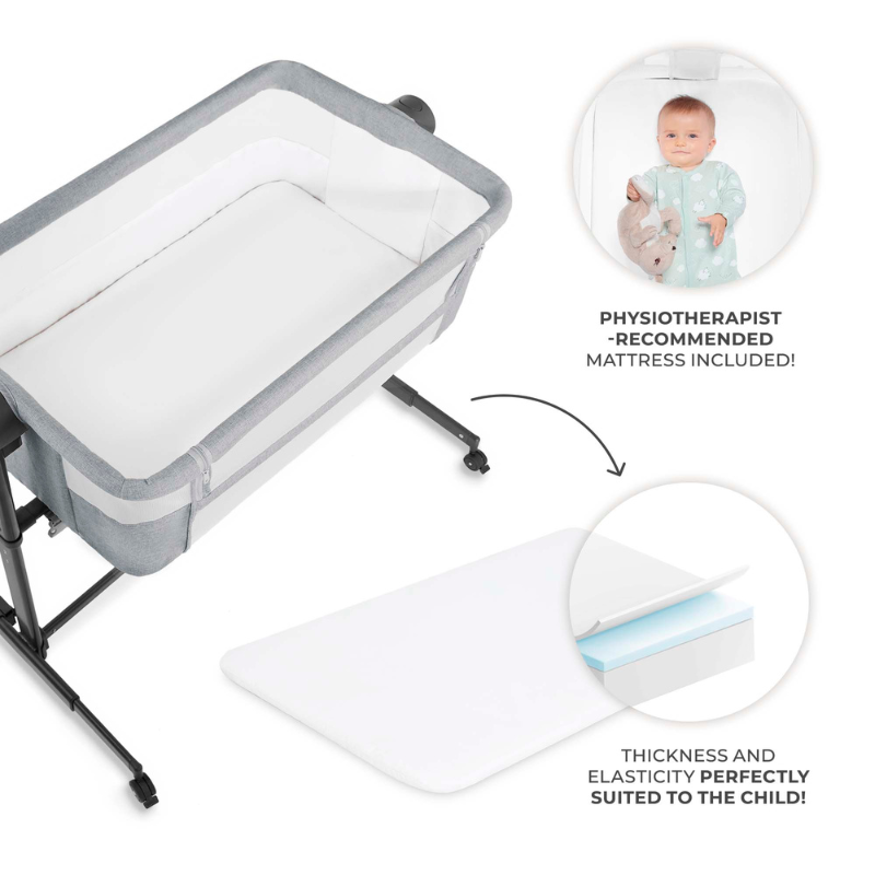 Nestee Up 2 Бебешка Кошара Grey Kinderkraft