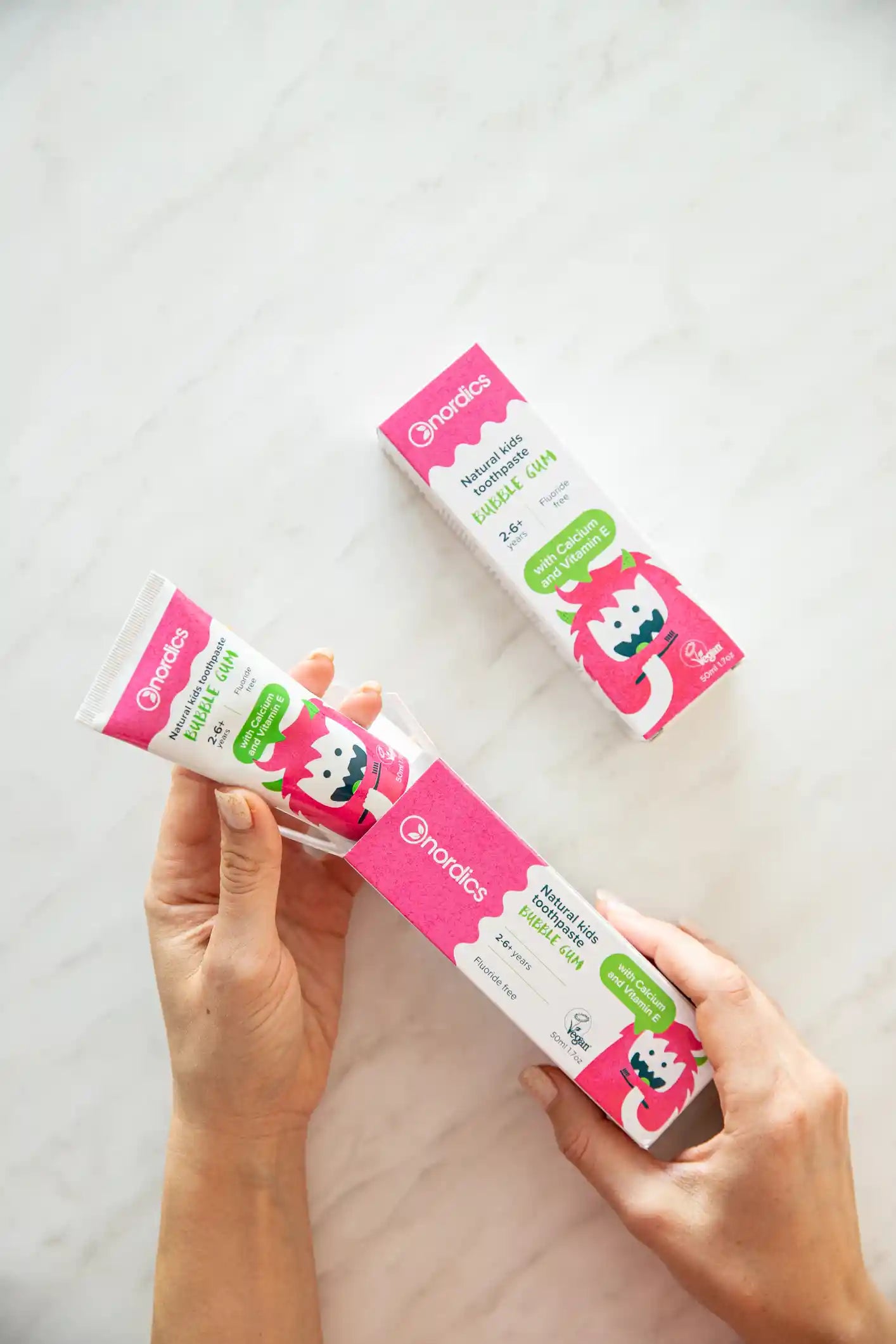 Детска Паста За Зъби С Витамин E Bubble Gum 50ml Nordics