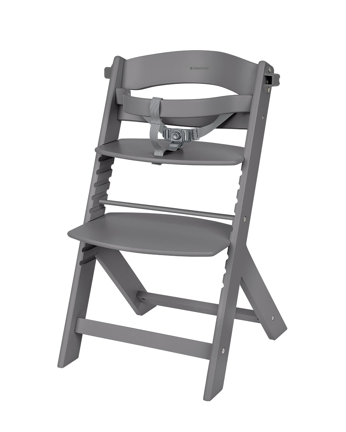 Дървен Стол За Храненe Nordy Dark Grey Kikkaboo
