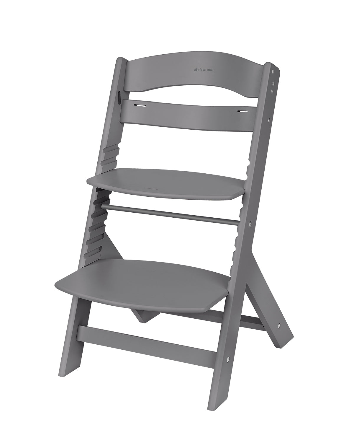 Дървен Стол За Храненe Nordy Dark Grey Kikkaboo