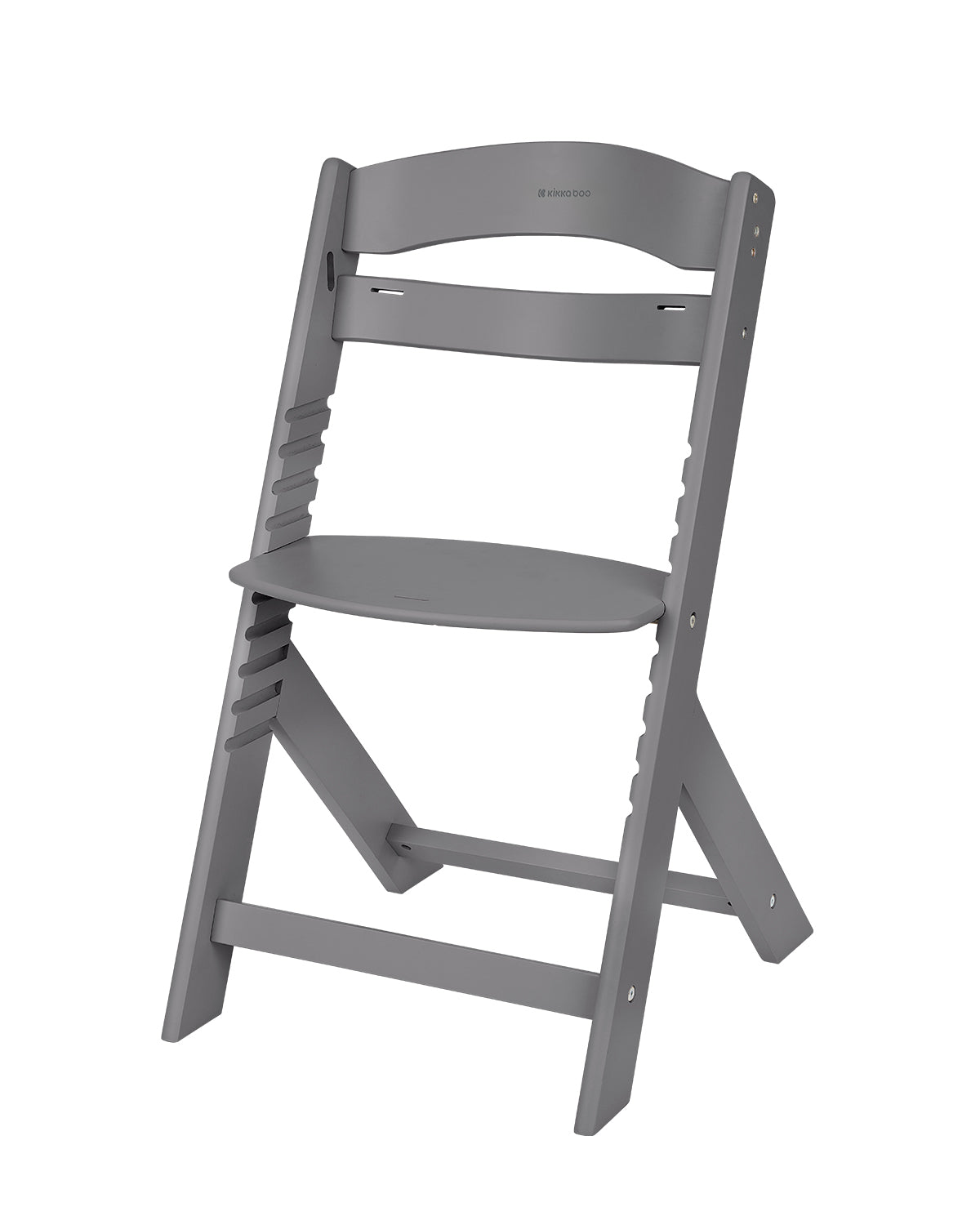 Дървен Стол За Храненe Nordy Dark Grey Kikkaboo