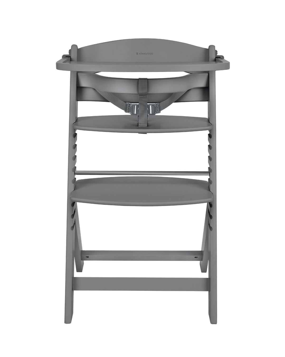 Дървен Стол За Храненe Nordy Dark Grey Kikkaboo