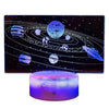 Нощна Детска 3d Led Лампа, Слънчевата Система, Променящи Се Цветове, 20 См Robetoy