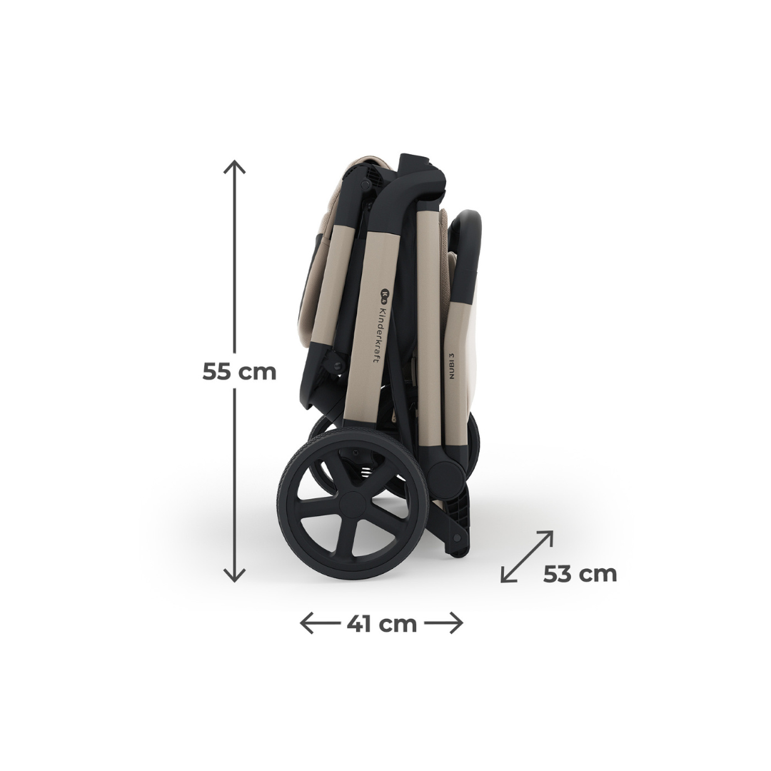 Nubi 3 Бебешка Количка Sand Beige Kinderkraft