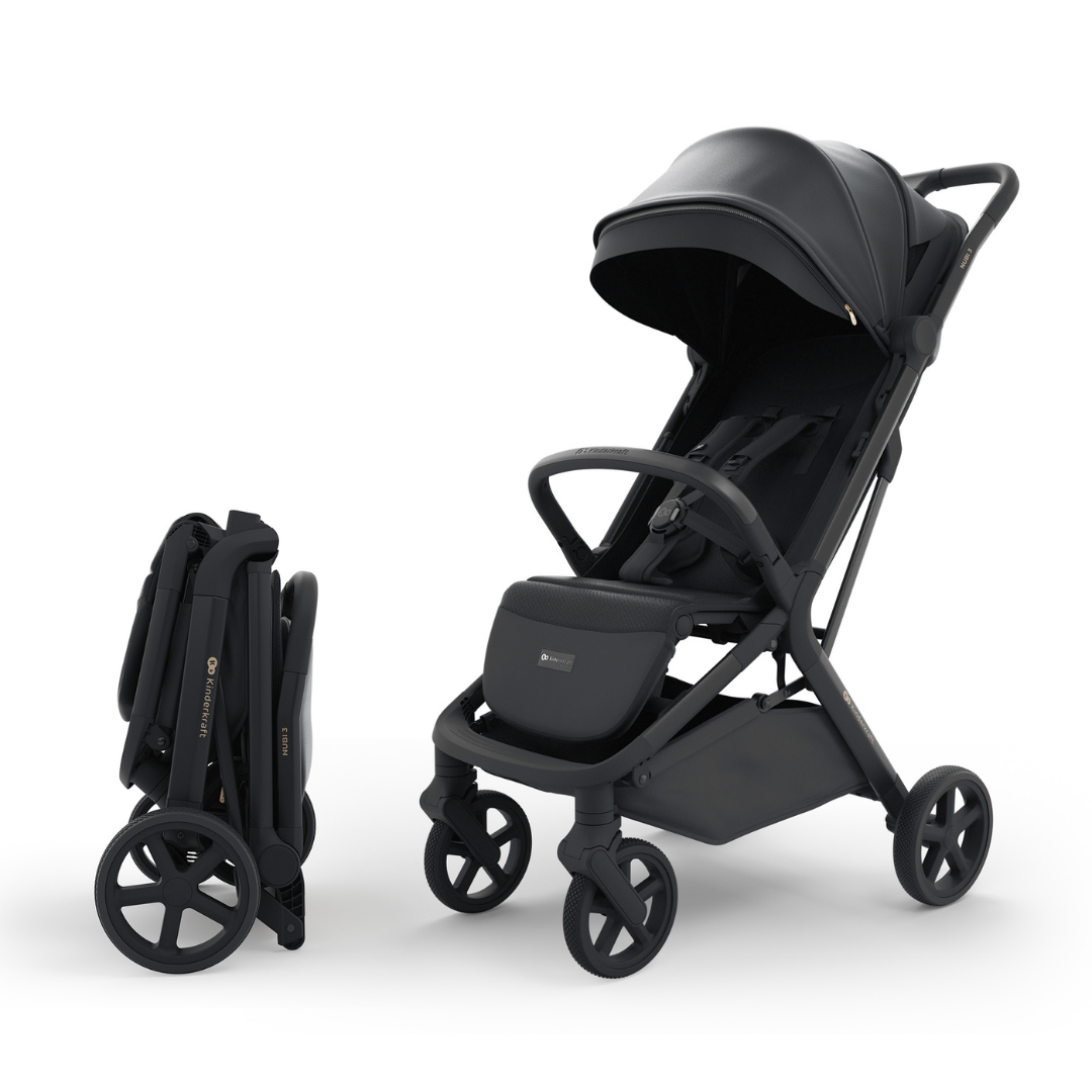 Nubi 3 Бебешка Количка Midnight Black Kinderkraft
