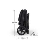 Nubi 3 Бебешка Количка Midnight Black Kinderkraft