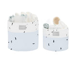 Set Coșuri Accesorii 2 Piese - 18cm și 14cm Bear With Me Albastru