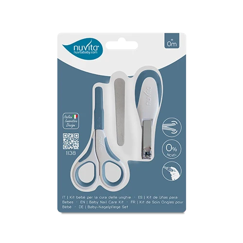 Бебешки Комплект За Маникюр Powder Blue 1138 Nuvita