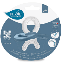 Чесалка За Зъби Залъгалка 2м+ Powder Blue Nuvita