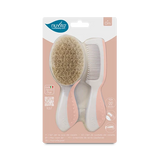 Гребен С Четка Естествен Косъм English Rose 1137 Nuvita