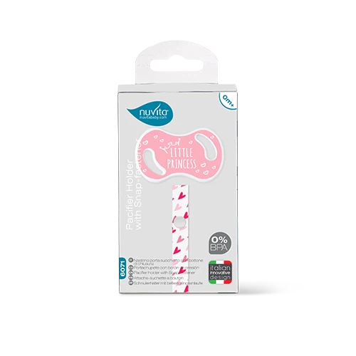 Клипс За Бебешка Залъгалка Button Pink 6071 Nuvita