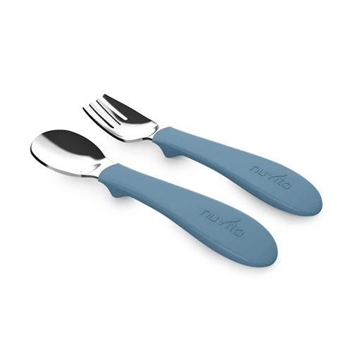 Комплект Лъжица И Вилица Powder Blue 8472 Nuvita