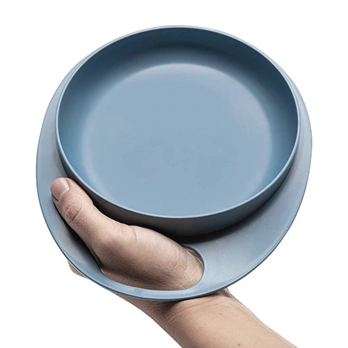 Комплект За Хранене Купа И Чиния Powder Blue 8461 Nuvita