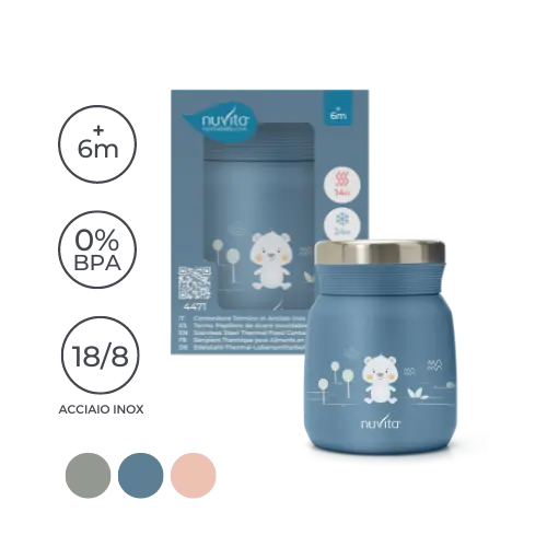 Термос 300 Мл. Powder Blue 4471 Nuvita