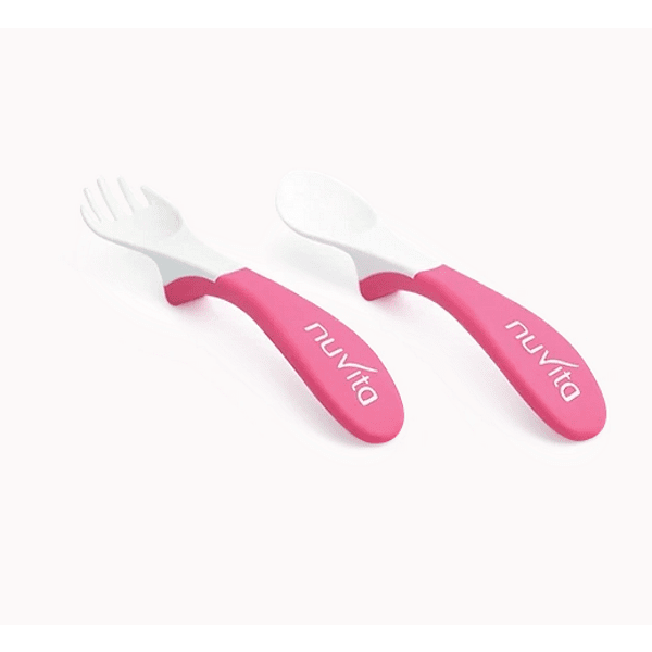 Комплект Лъжичка И Виличка Pink 8470 Nuvita