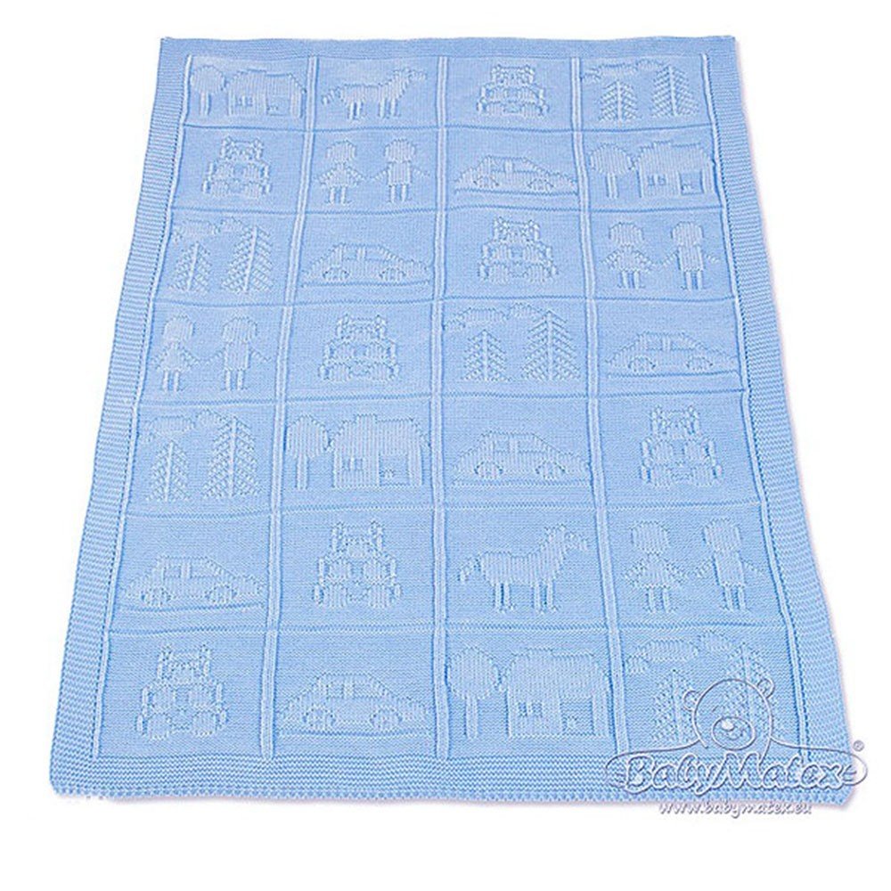 Бебешко Одеяло 75x100 См Звезда Синьо Babymatex