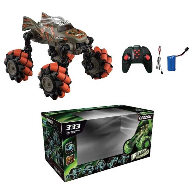 Офроуд Джип Със Сгъваеми Колела И Rc Управление 1:18