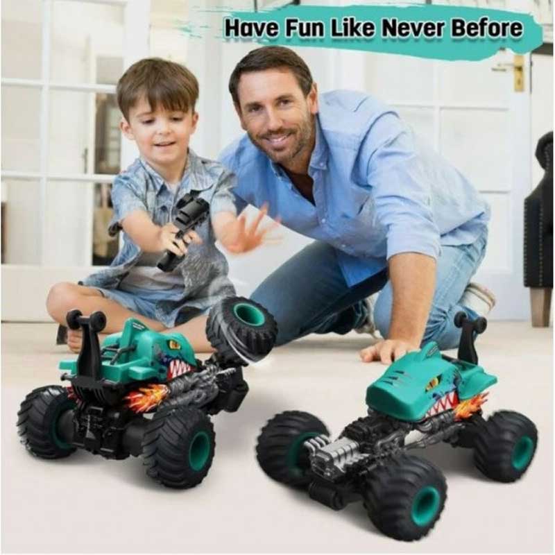 Синя Офроуд Кола С Въртящи Се Предни Колела, Rc 1:16