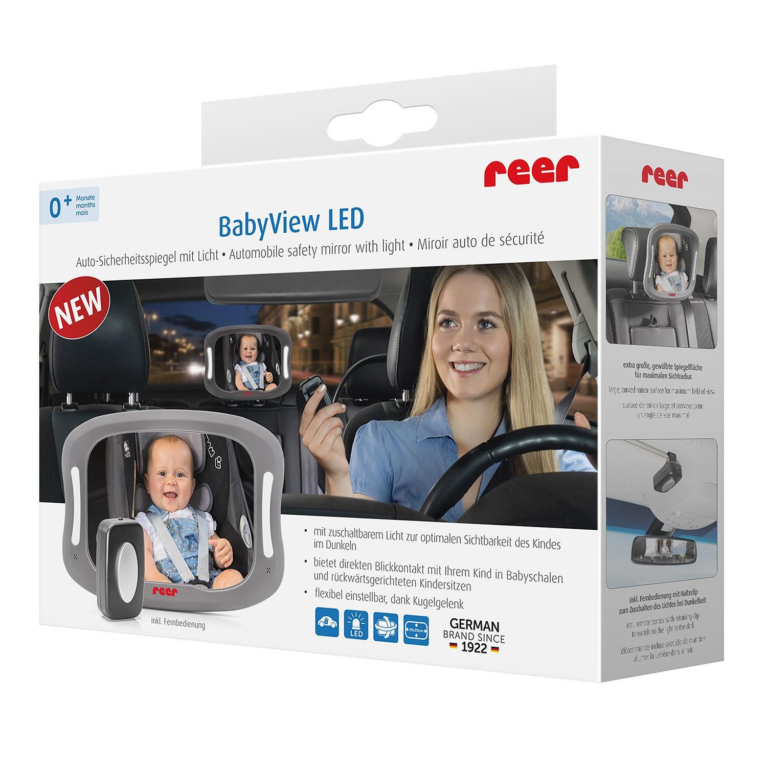 Огледало За Наблюдение В Автомобил Babyview Led 86101 New023028 Reer