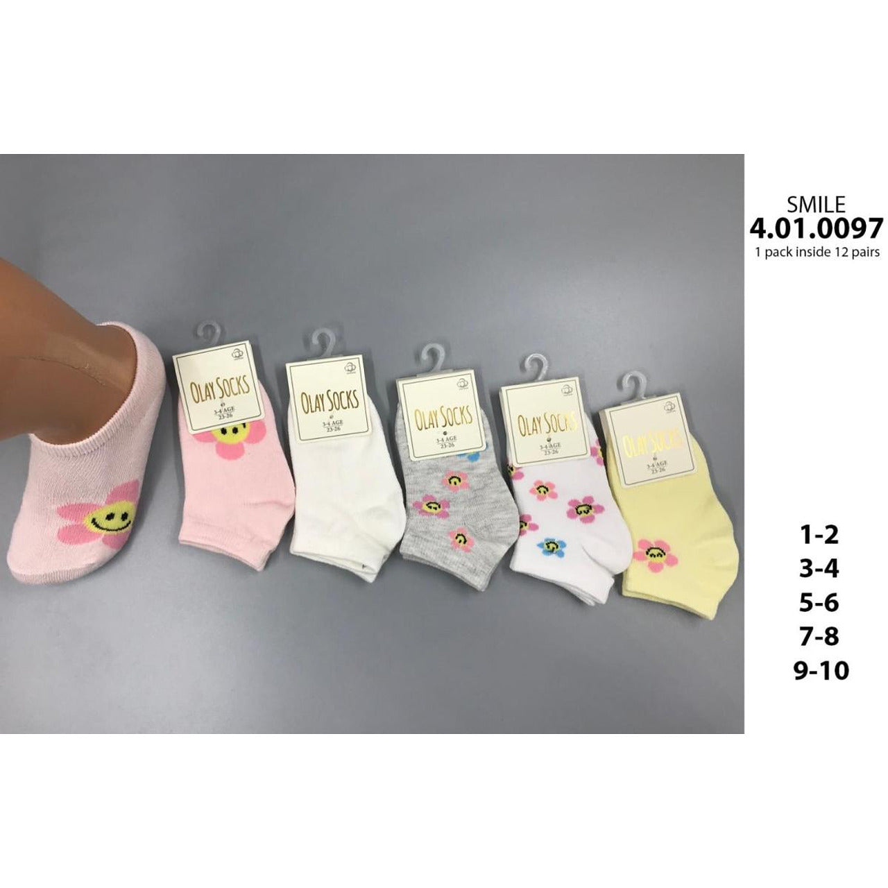 Бебешки Чорапи Цветя Момиче 4010097 Olay Socks
