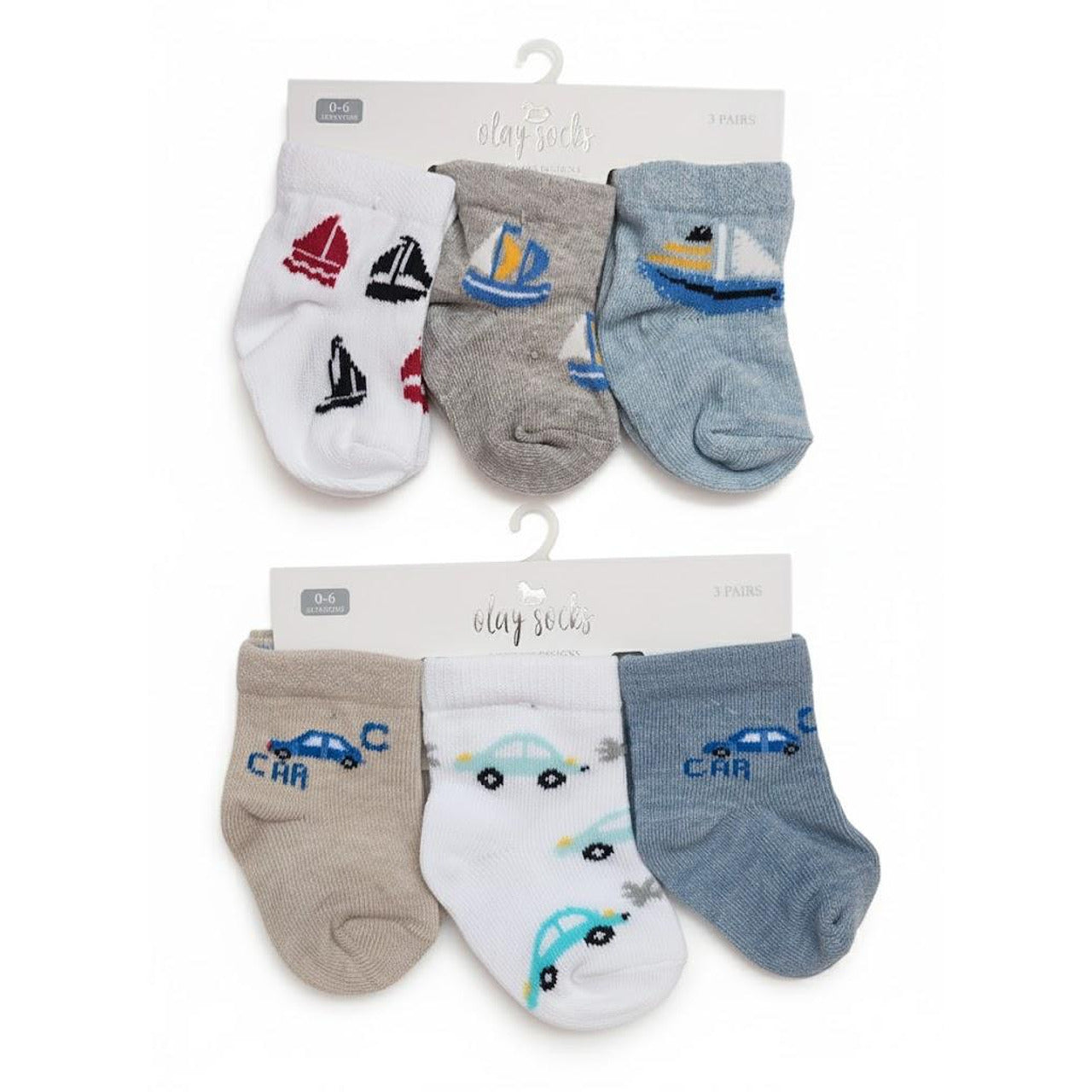 Бебешки Къси Чорапи Newborn Момче 3 Бр. 13010042 Olay Socks