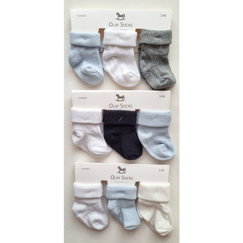 Бебешки Къси Чорапи Newborn Момче 3 Бр. 20010028 Olay Socks