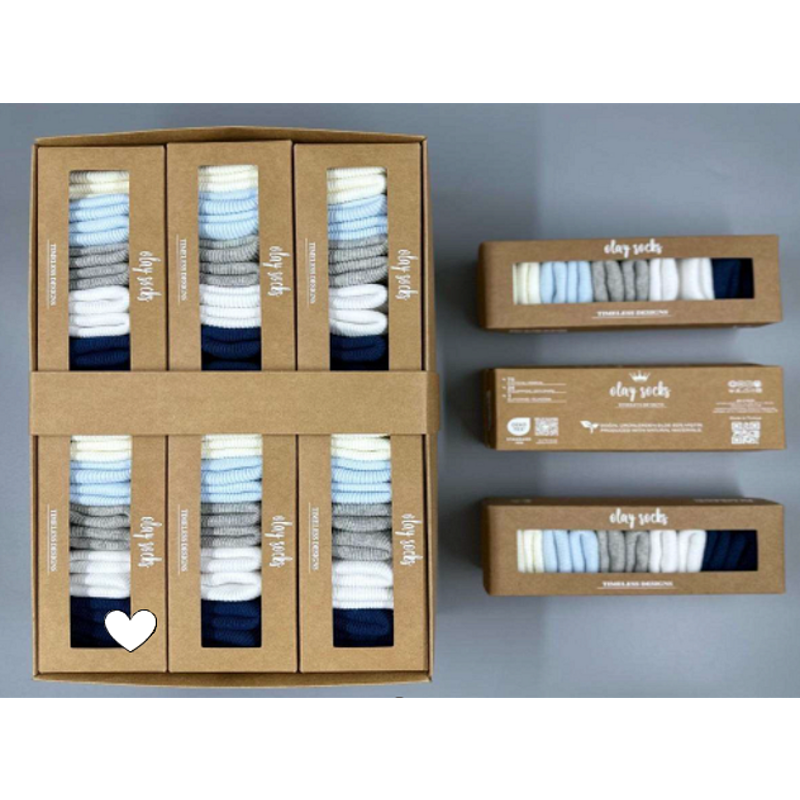 Бебешки Къси Чорапи Newborn Момче 5 Бр. 20010520 Olay Socks