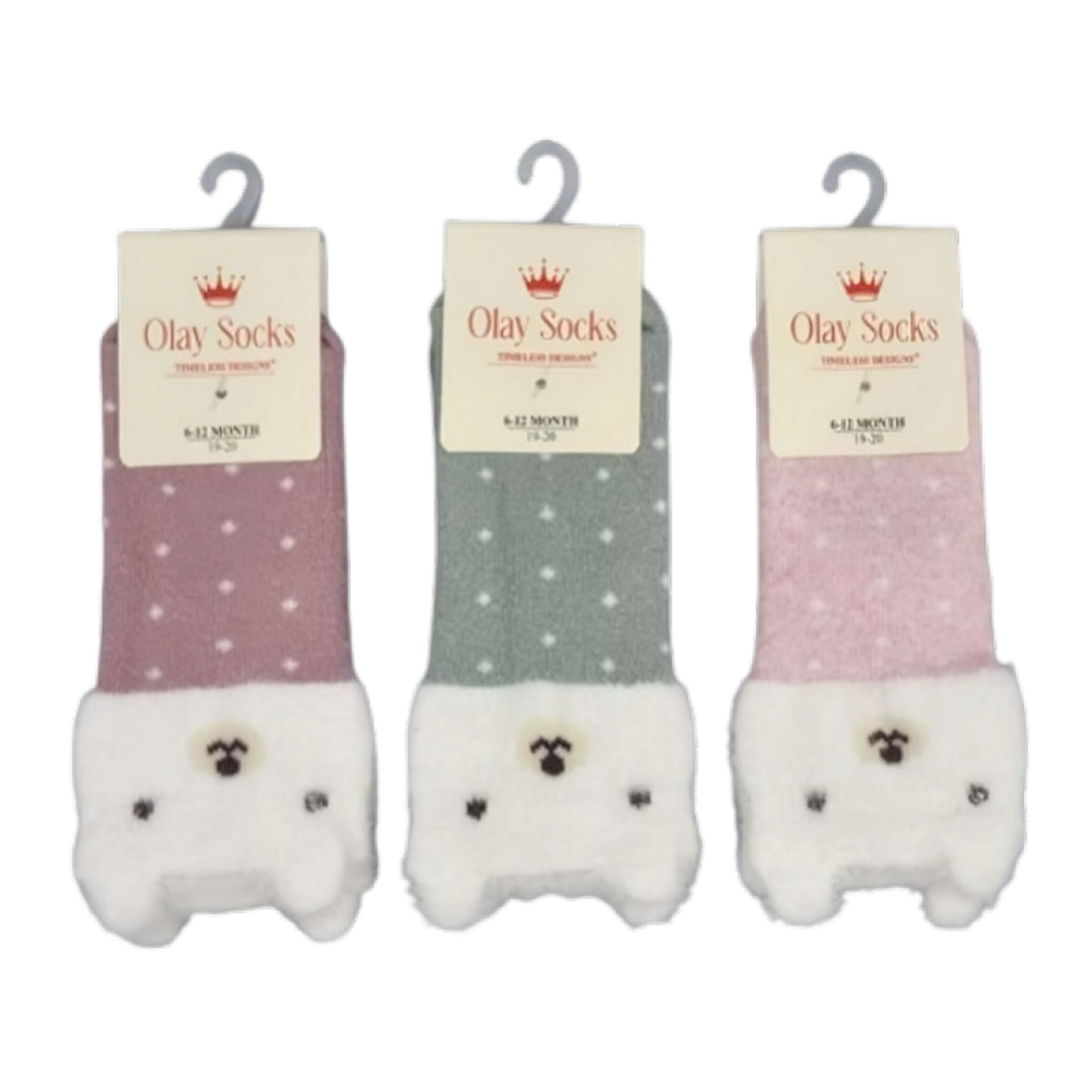 Бебешки Термо Чорапи За Момиче 6 24м (асорти) 11010054 Olay Socks