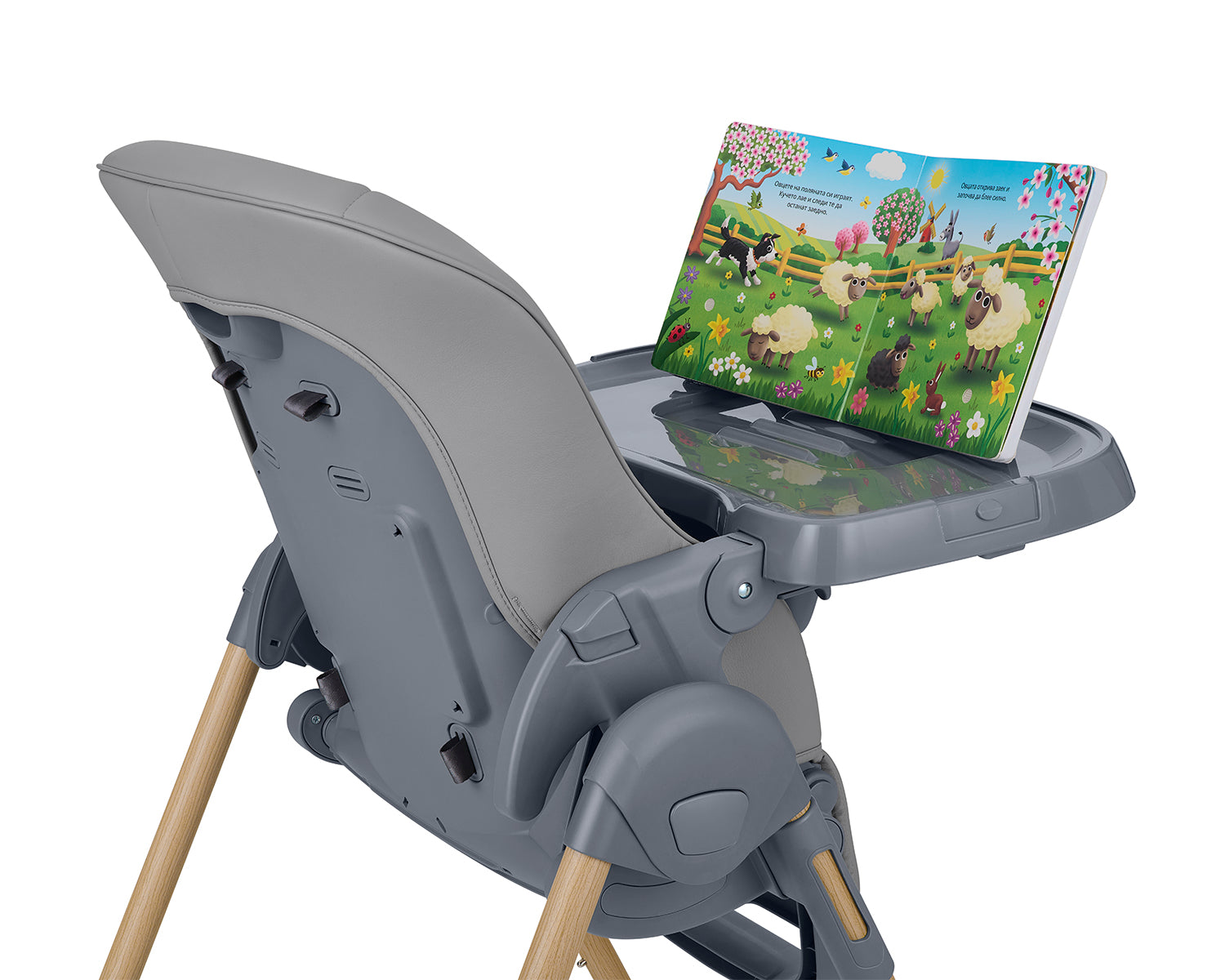Стол За Хранене Olive 2 Grey Kikkaboo