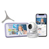 Monitor pentru bebeluși Hubble Connected Nursery Pal Deluxe cu ecran tactil inteligent HD și cameră