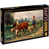 Пъзел D-Toys От 1000 Части - Овчарка Със Своето Стадо Жулиен Дюпре - Пъзели - D-Toys - BebeMama