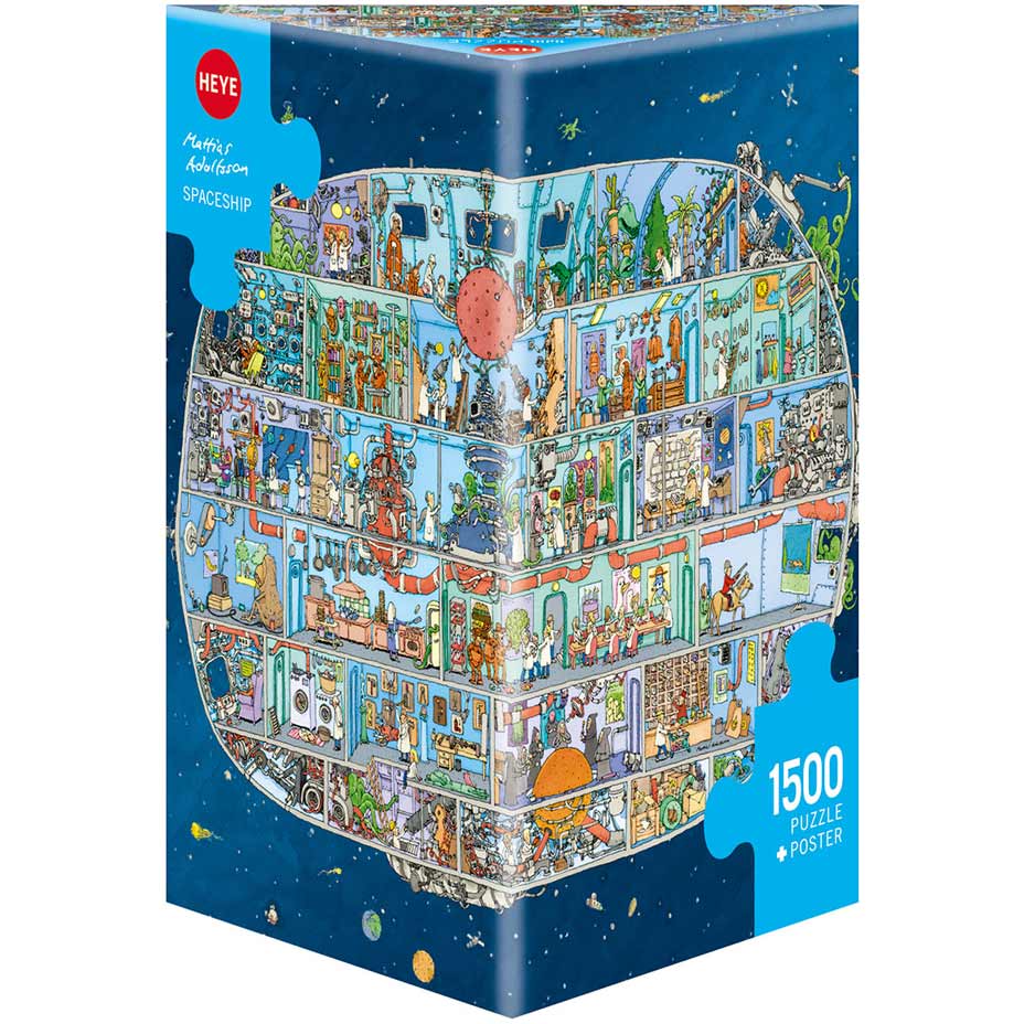Пъзел Heye От 1500 Части - Космически Кораб Матиас Адолфсон - Пъзели - Heye - BebeMama