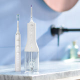 Комплект Ел. Четка За Зъби Diamondclean 9000 И Орален Душ Power Flosser 3000, Hx3886 41, Бели Philips Sonicare