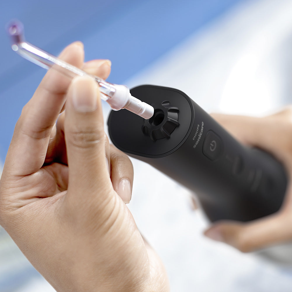 Комплект Ел. Четка За Зъби Diamondclean 9000 И Орален Душ Power Flosser 3000, Hx3886 43, Черни Philips Sonicare