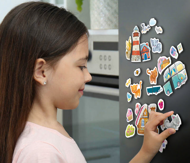 Joc magnetic Pisicuța călătoare 14X10X5