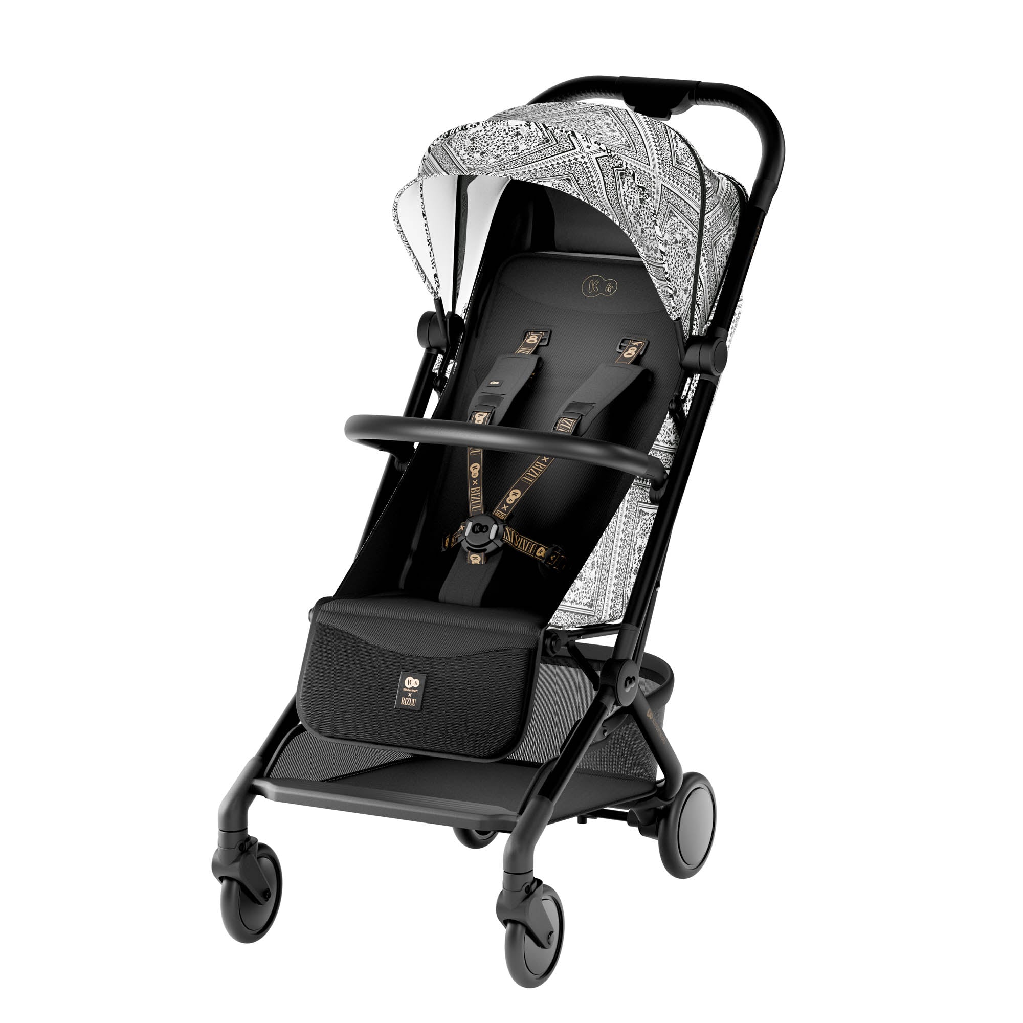 Pilot 2 Бебешка Количка Bizuu Lunar Black Kinderkraft