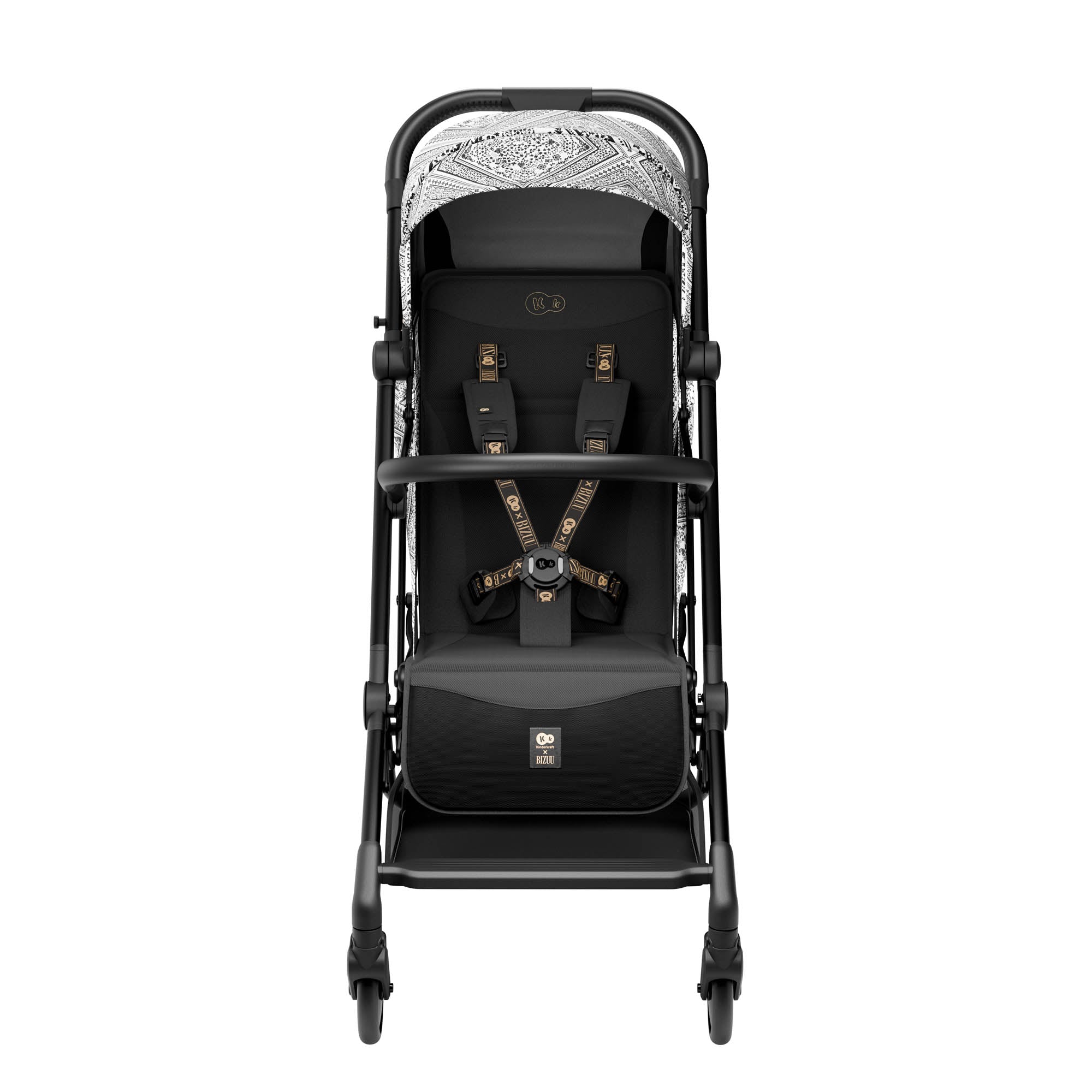Pilot 2 Бебешка Количка Bizuu Lunar Black Kinderkraft