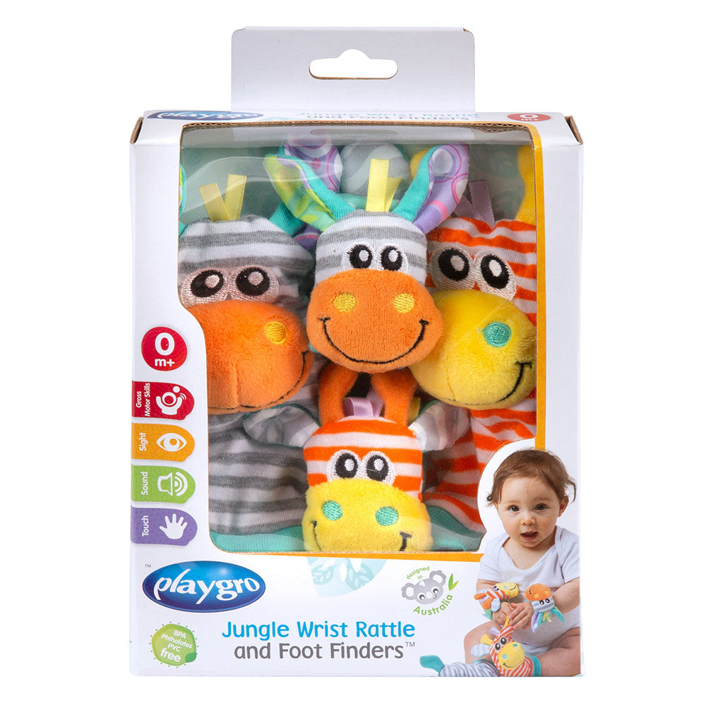 Гривни Дрънкалки И Чорапки Джунгла Refresh, 0м+ Playgro