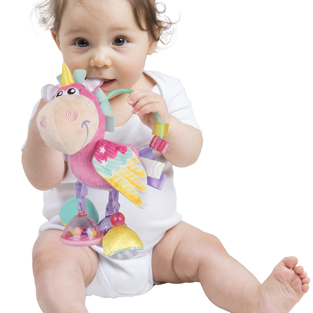Дрънкалка Еднорог Розова, 3м+ Playgro