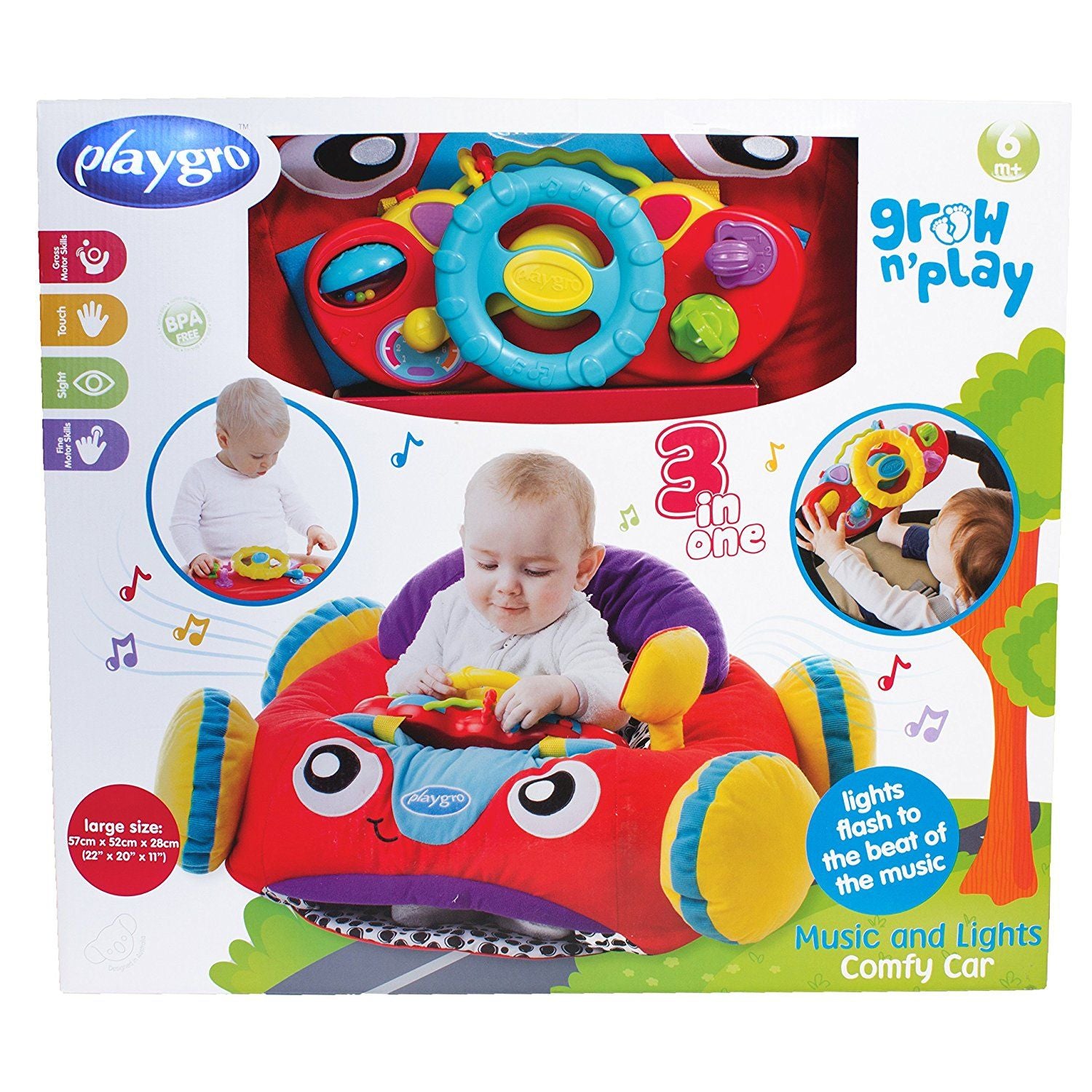 Игрален Център „кола“ Със Светлини И Звуци, 6м+ Playgro