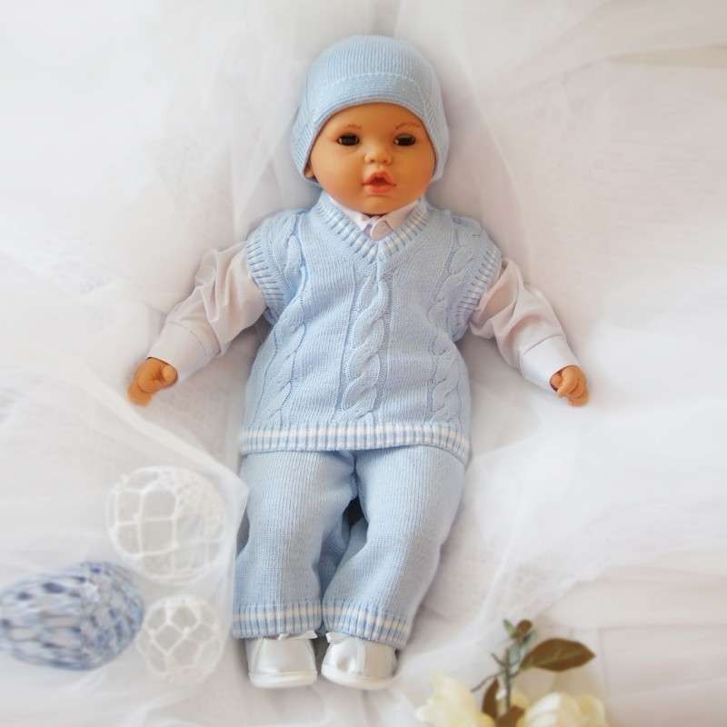 Плетен Комплект За Момченца - Комплекти - Eko - Poland - BebeMama