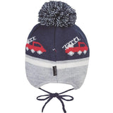 Плетена Детска Шапка С Помпон И Жакардов Десен На Камиони, 43 См. 5 6 М. Sterntaler