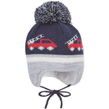 Плетена Детска Шапка С Помпон И Жакардов Десен На Камиони, 43 См. 5 6 М. Sterntaler