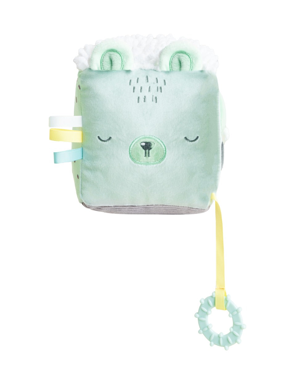 Плюшено Кубче Bear With Me Mint - Меки Играчки - Kikkaboo - BebeMama