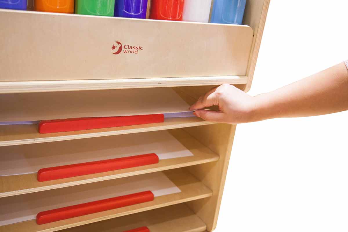 Подвижен Шкаф За Съхранение На Рисунки И Пособия За Рисуване --- BebeMama