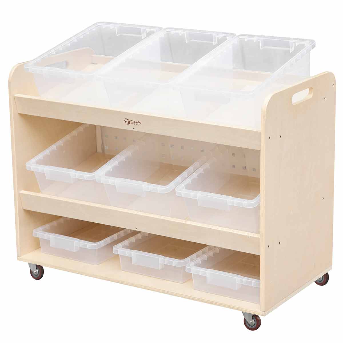 Подвижен Скрин За Съхранение На Играчки - Скринове И Шкафове - Classic World Educational - BebeMama