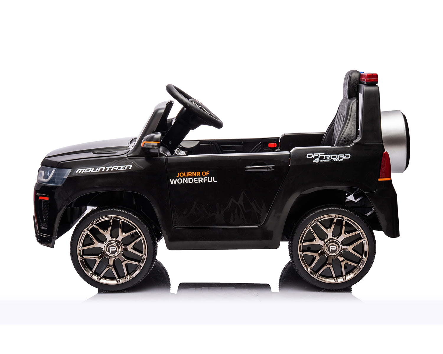 Акумулаторна Кола Polizei Black + Батерия 12V/4Ah
