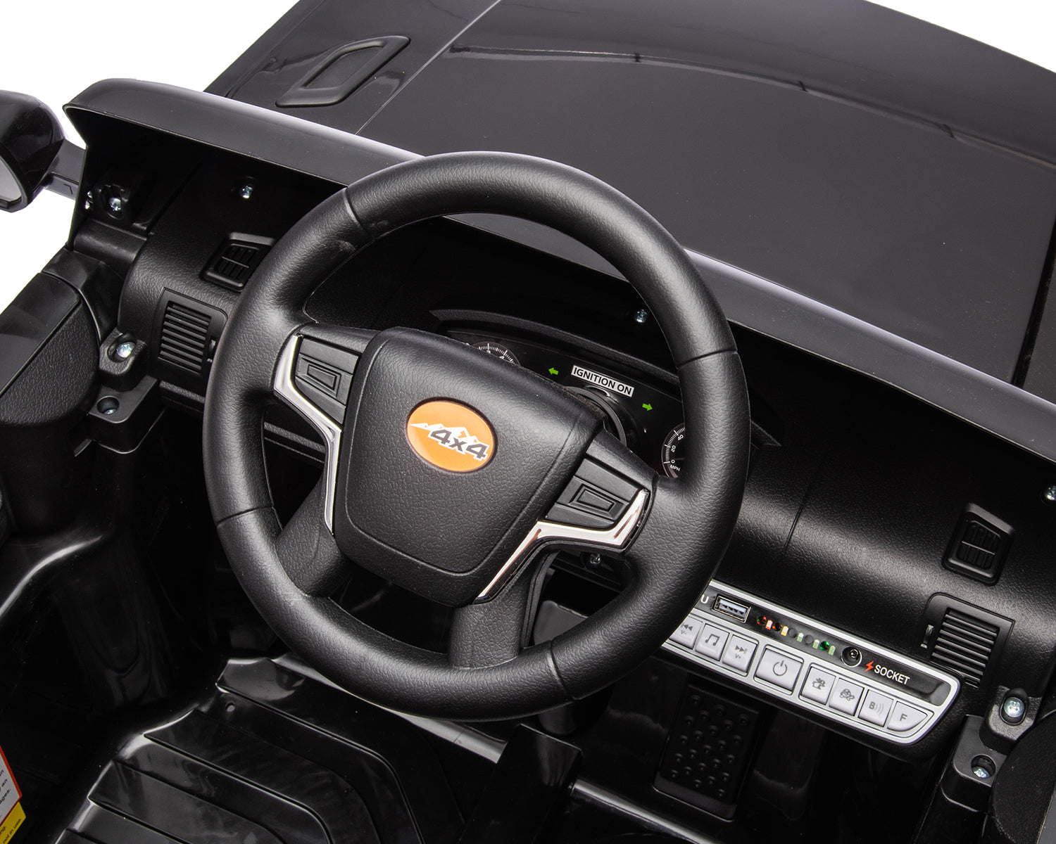 Акумулаторна Кола Polizei Black + Батерия 12V/4Ah