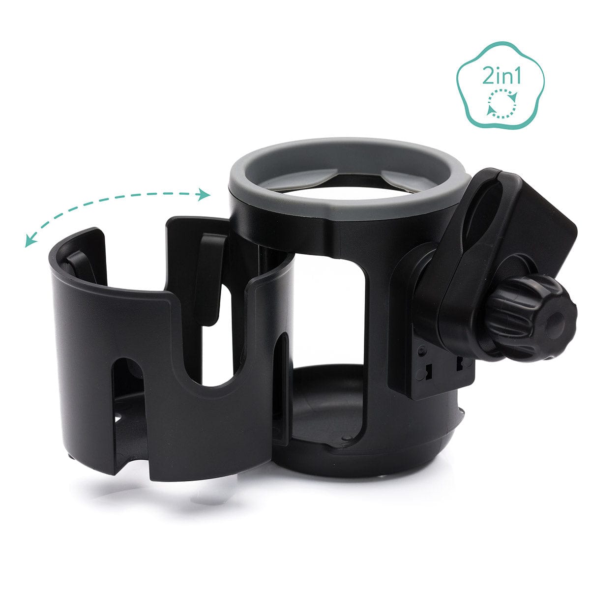 Fillikid Държач За Бутилки За Детска Количка Duo - Black