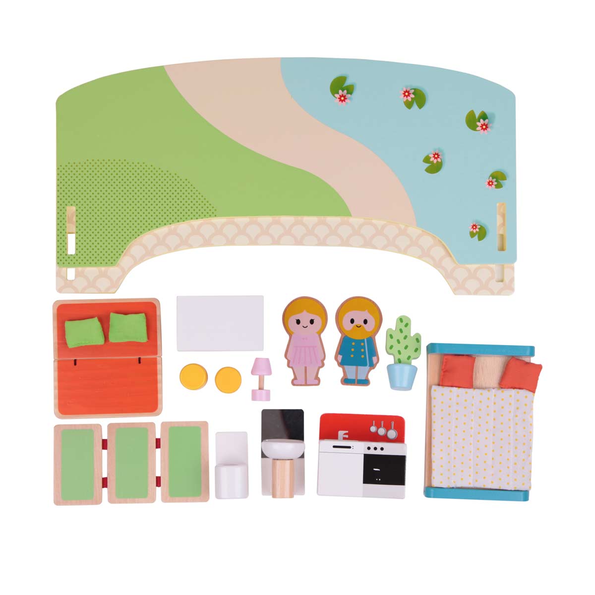 Преносима Дървена Къщичка За Игра - Дървени Играчки - Classic World - BebeMama
